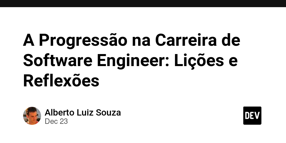 A Progressão na Carreira de Software Engineer: Lições e Reflexões