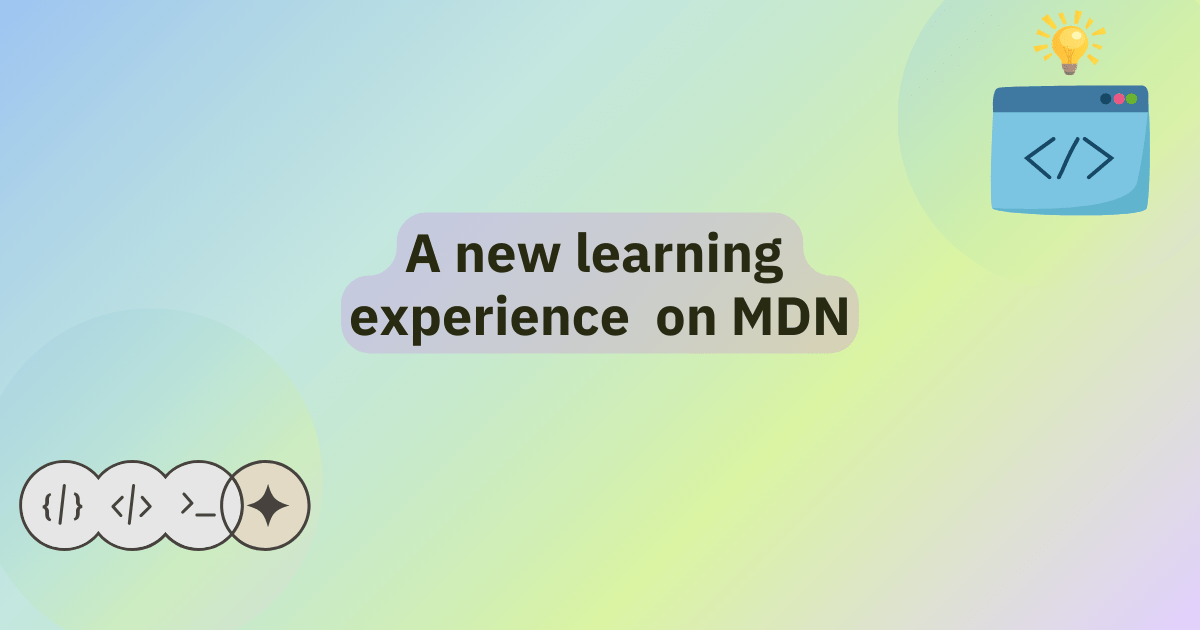 A new learning experience on MDN