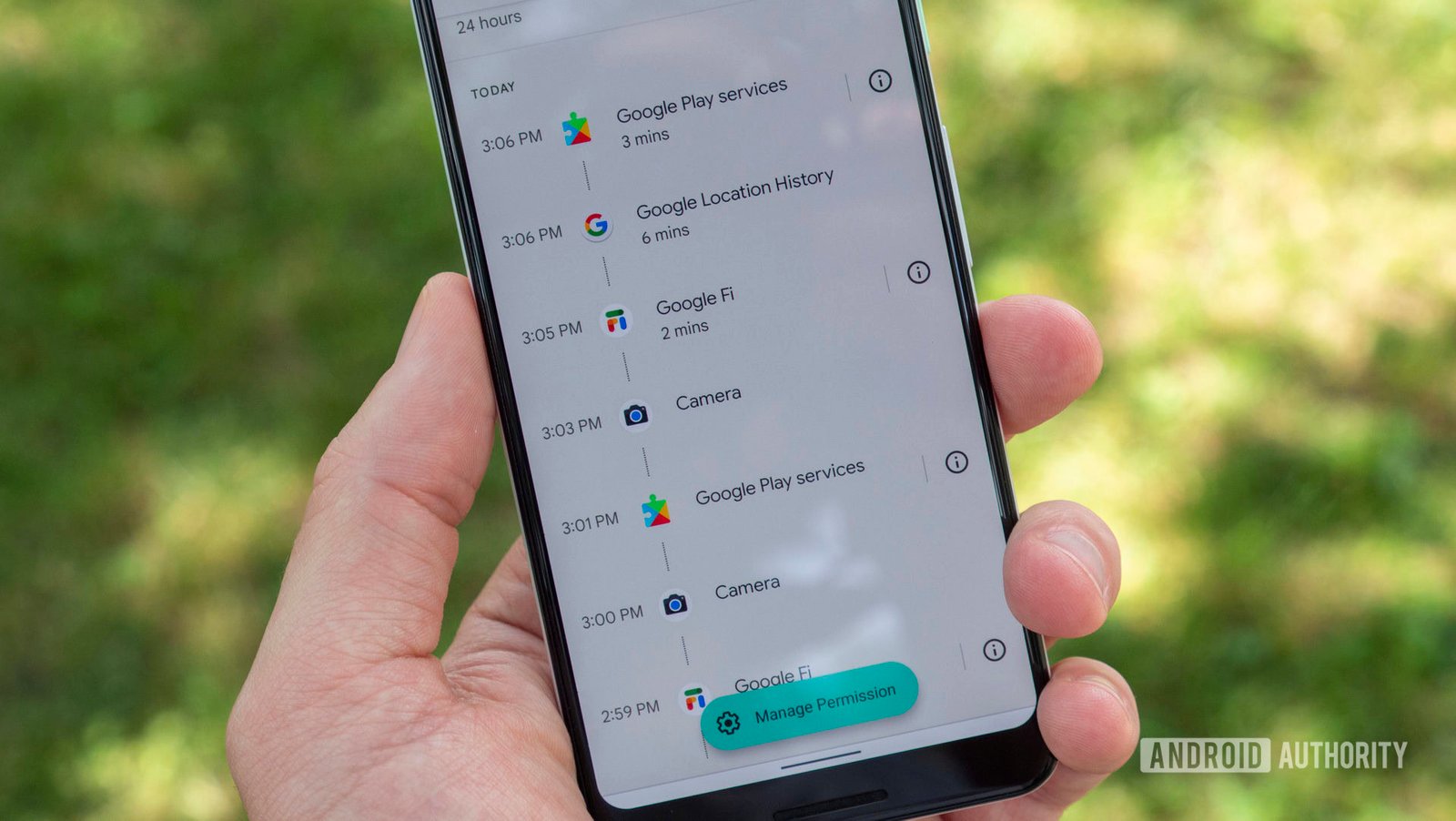 Android’s Privacy Dashboard 7-day view makes an early arrival