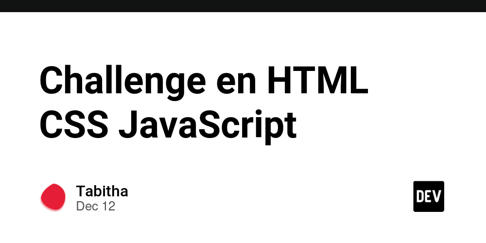 Challenge en HTML CSS JavaScript