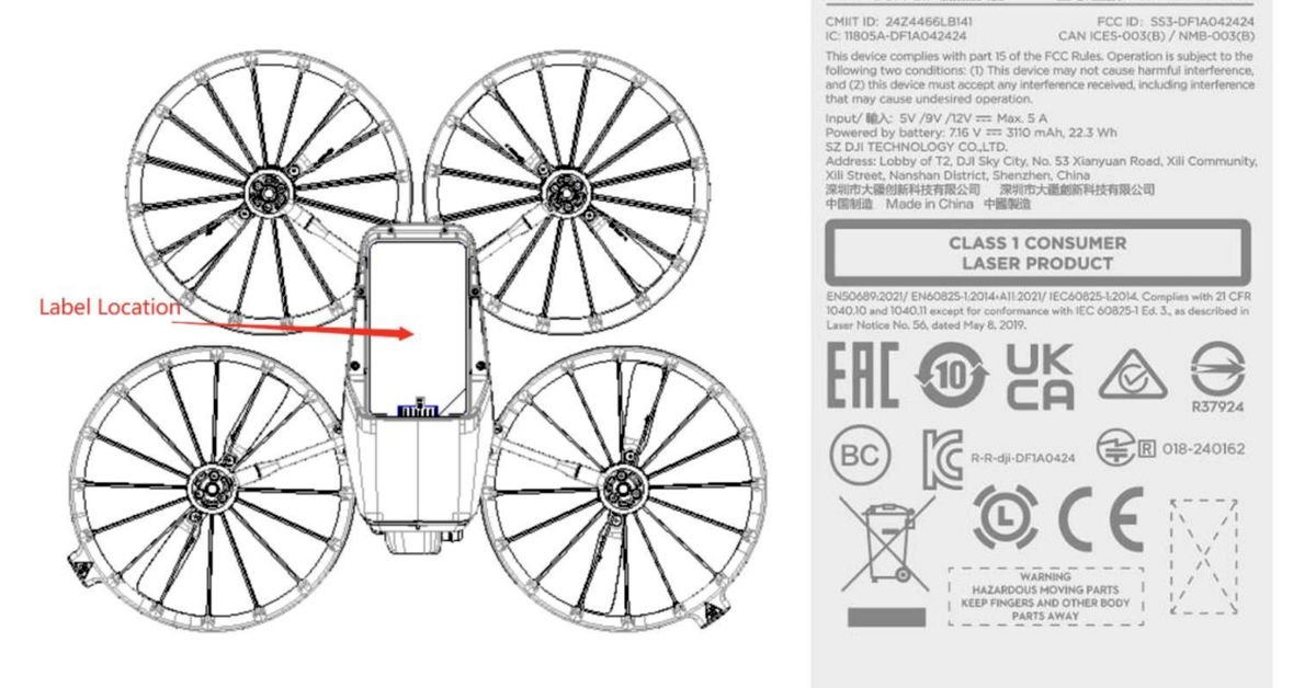 Leaks reveal a new DJI drone with a compact folding design