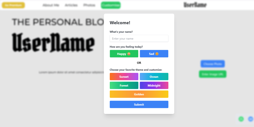 ⚡DevCycle Feature Flag Challenge : Customisable Personal Blog Creator