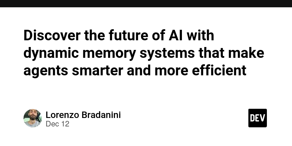 Discover the future of AI with dynamic memory systems that make agents smarter and more efficient 🤖✨