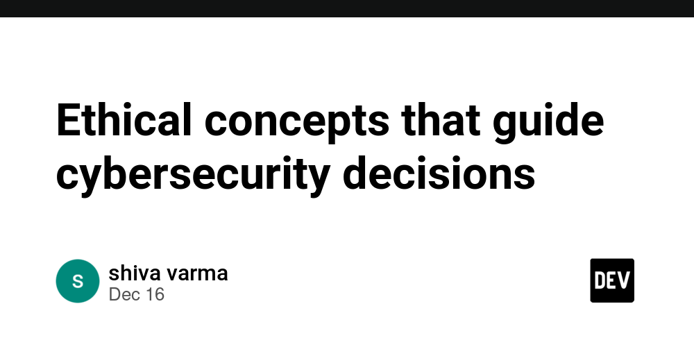 Ethical concepts that guide cybersecurity decisions