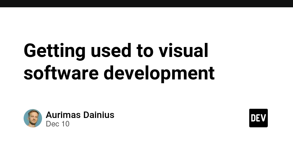 Getting used to visual software development