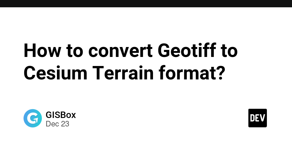 How to convert Geotiff to Cesium Terrain format?