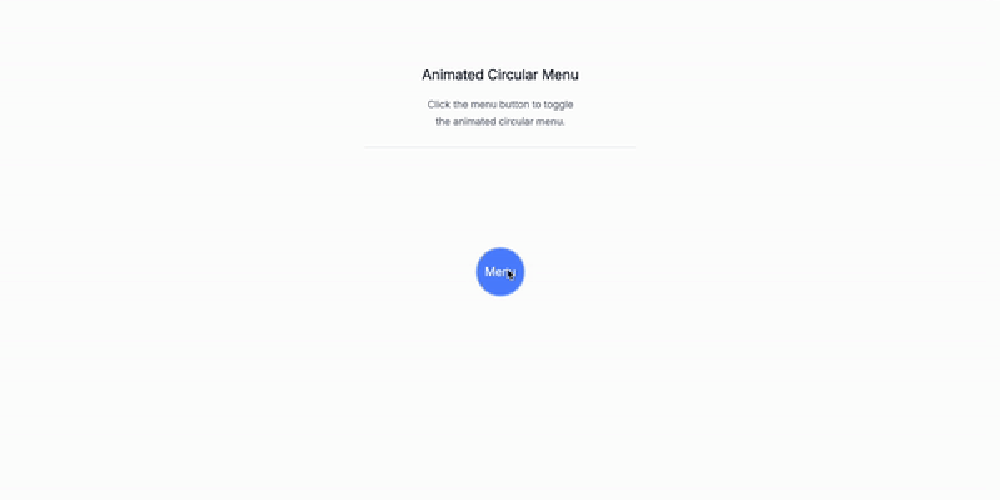 Learn how to create a circular menu with Tailwind CSS and JavaScript