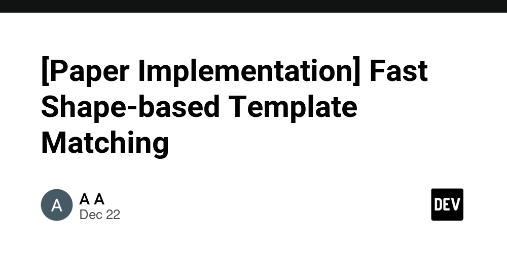 [Paper Implementation] Fast Shape-based Template Matching