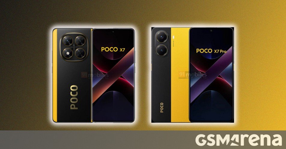 Poco X7 series emerges in detailed renders