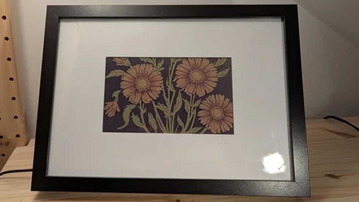 Raspberry Pi Zero 2 W uses AI to make infinite flower paintings on an e-ink display