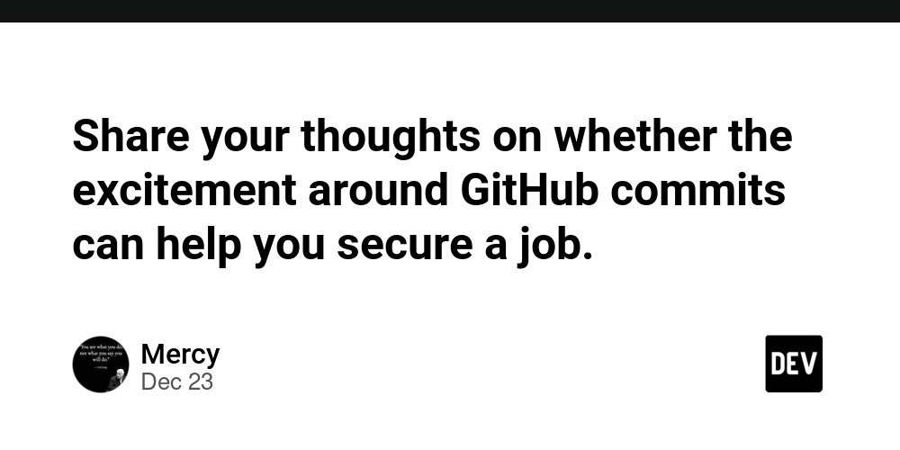 Share your thoughts on whether the excitement around GitHub commits can help you secure a job.