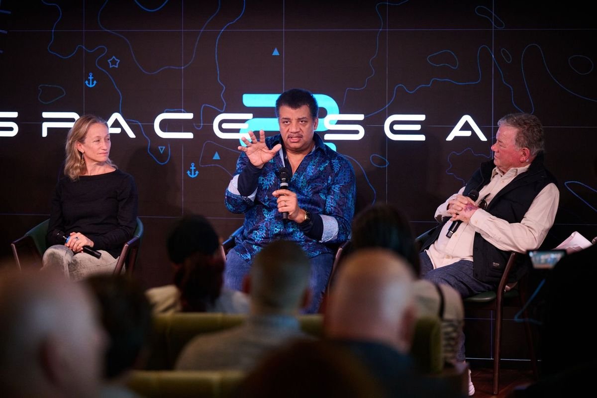 Space2Sea Antarctica: William Shatner, Neil deGrasse Tyson and NASA astronauts talk exploration and science from the Drake Passage