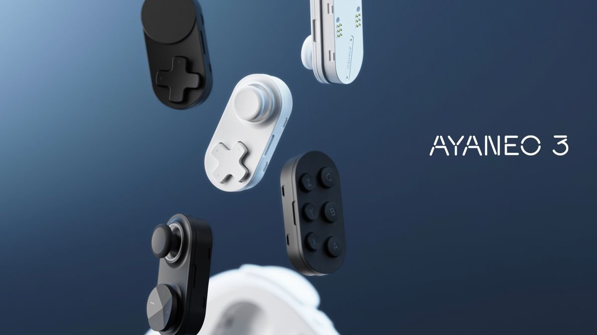 The Ayaneo 3 gaming handheld is more than a refresh — console will leverage up to 56 permutations of joystick, touchpad, D-Pad, and button modules