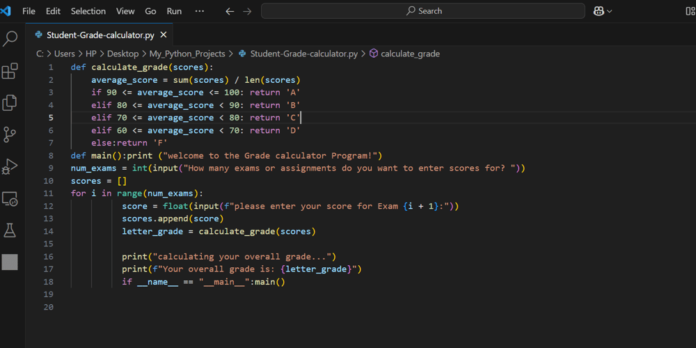 Title: Building a Grading System with Python: