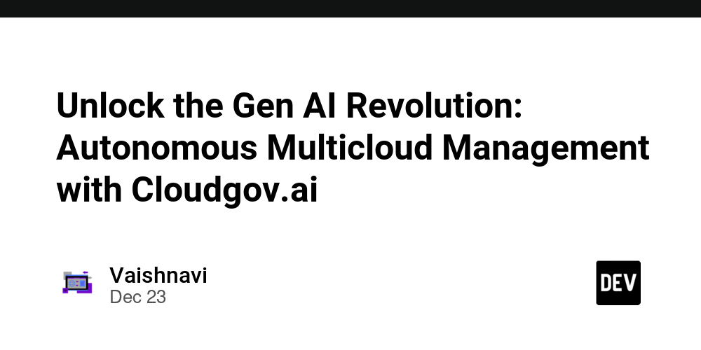 Unlock the Gen AI Revolution: Autonomous Multicloud Management with Cloudgov.ai