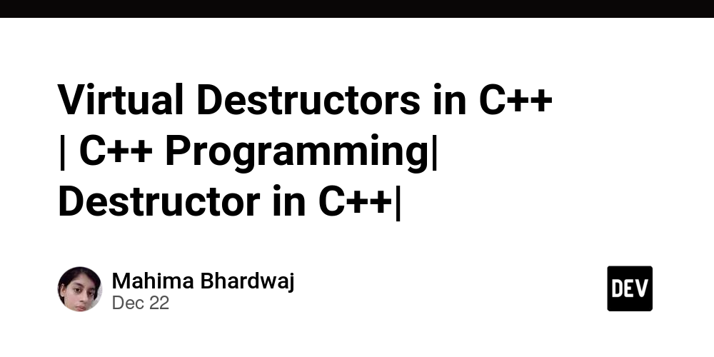 Virtual Destructors in C++ | C++ Programming| Destructor in C++|