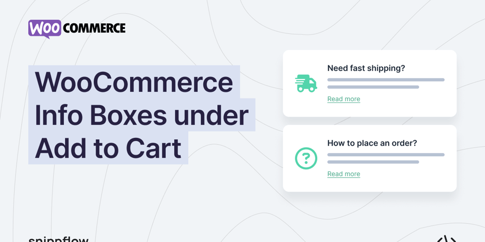 WooCommerce Info Boxes under Add to Cart