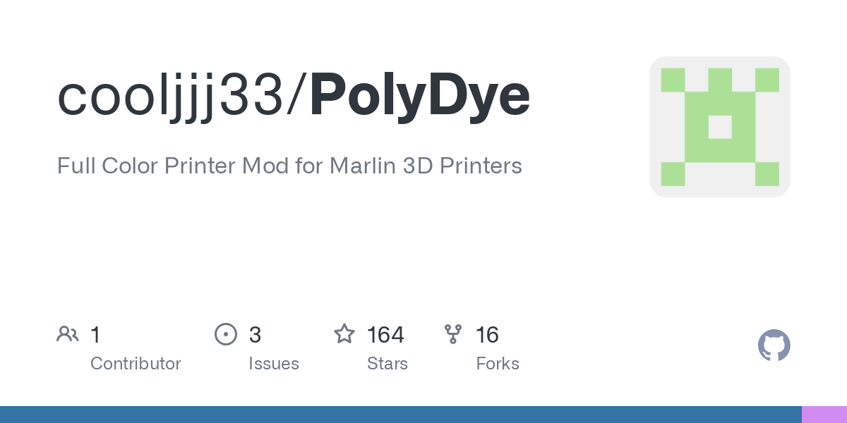 cooljjj33/PolyDye: Full Color Printer Mod for Marlin 3D Printers