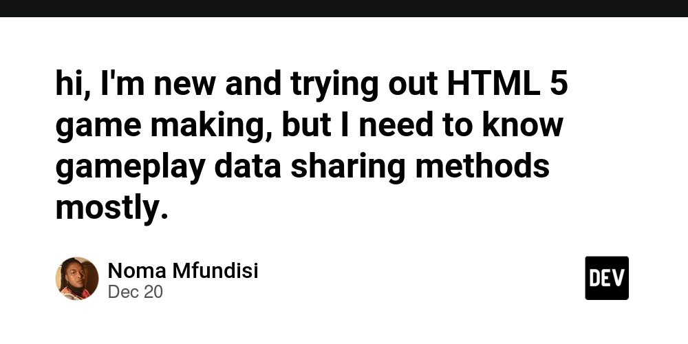 hi, I'm new and trying out HTML 5 game making, but I need to know gameplay data sharing methods mostly.