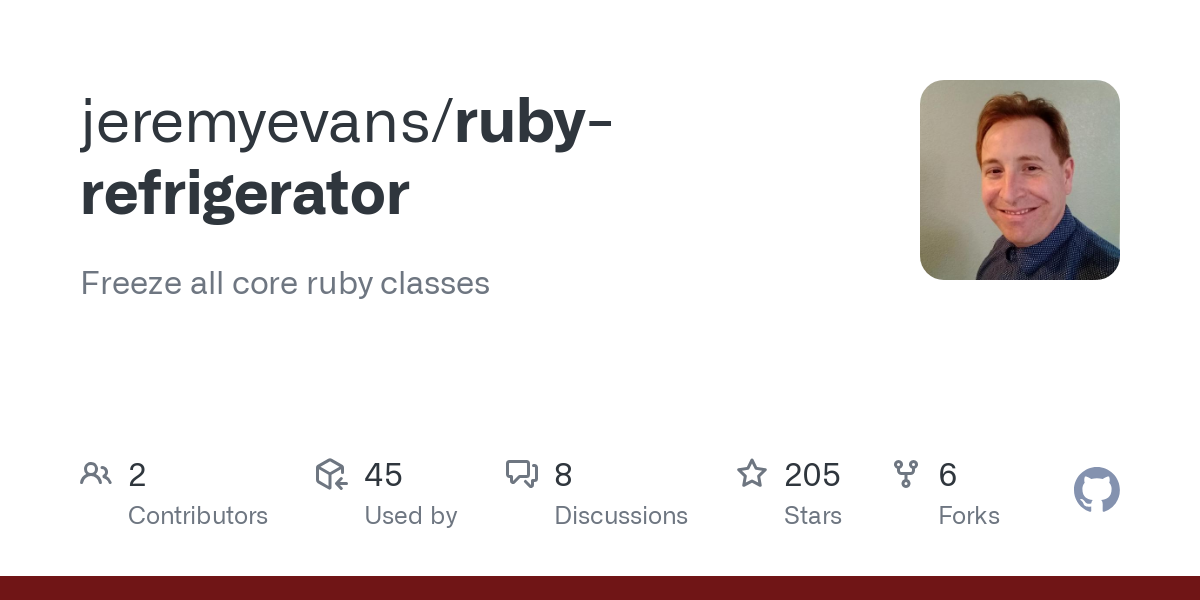 jeremyevans/ruby-refrigerator: Freeze all core ruby classes