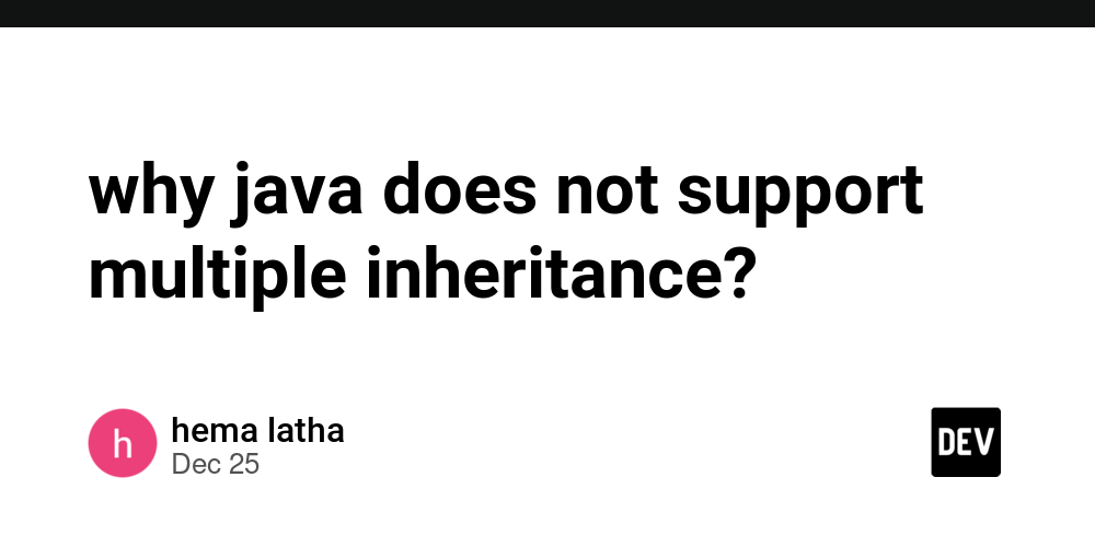 why java does not support multiple inheritance?