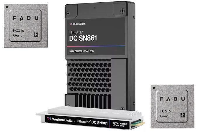 Fadu’s FC5161 SSD Controller Breaks Cover in Western Digital’s PCIe Gen5 Enterprise Drives