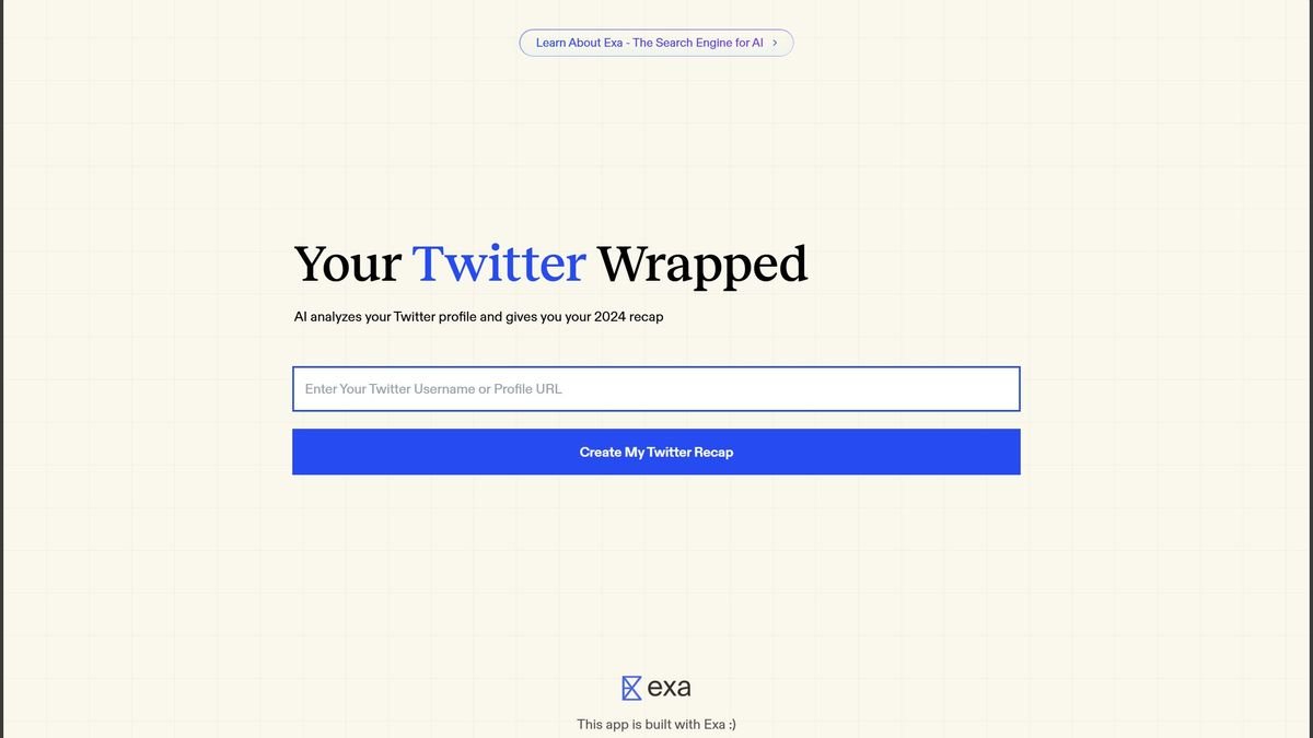 Generate a “Spotify Wrapped” style 2024 recap for your Twitter/X account with this free AI tool