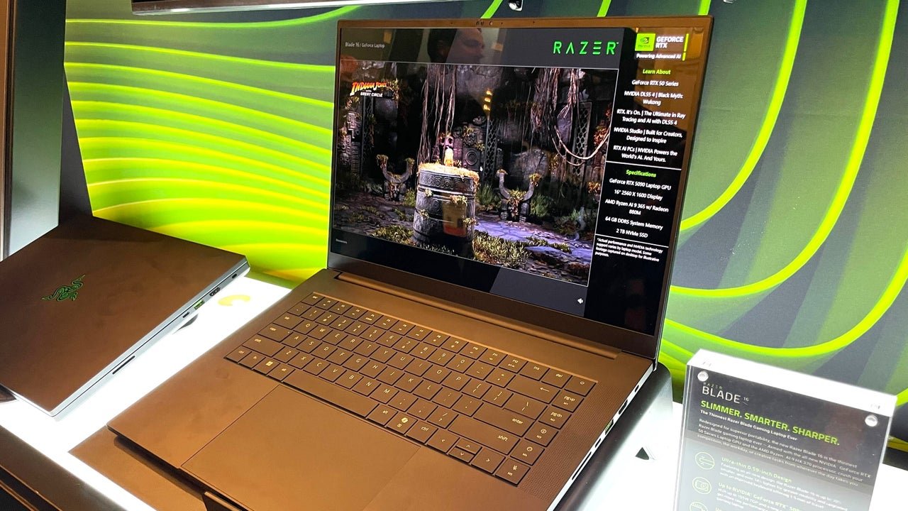 Hands-On With Razer’s CES 2025 Lineup: RTX 5090 Laptops, AI Game Coach, Icy-Hot Chairs, and Handheld Dock