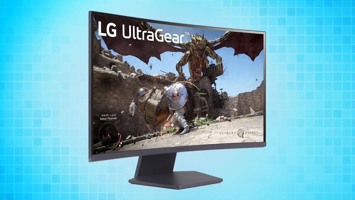 LG 27-Inch QHD UltraGear curved gaming monitor is on sale for $156