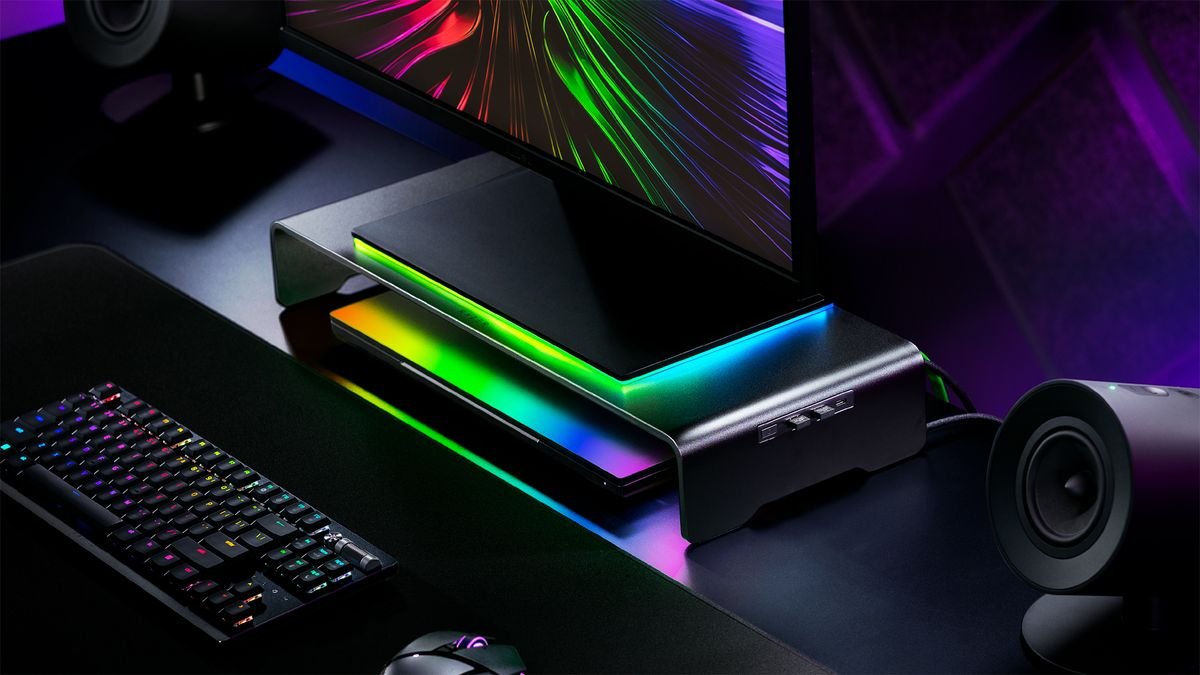 Razer’s PC-adjacent CES lineup includes a monitor stand, lights, and a chair with integrated heating and cooling