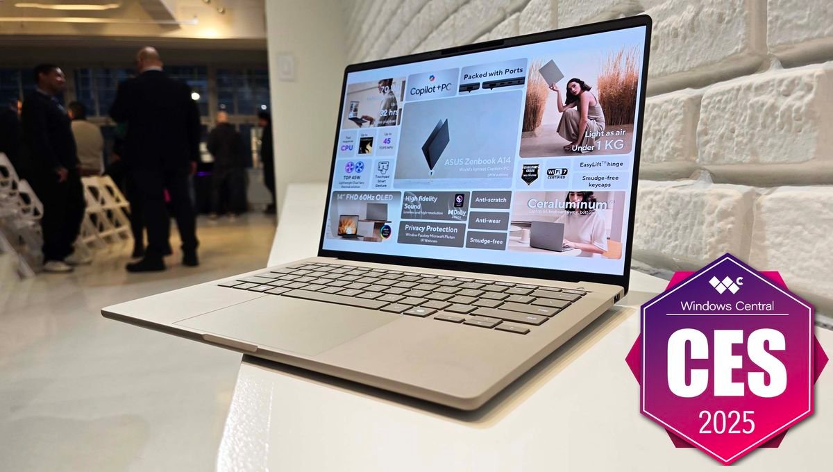 The $899 Zenbook A14 is likely the best laptop of CES 2025