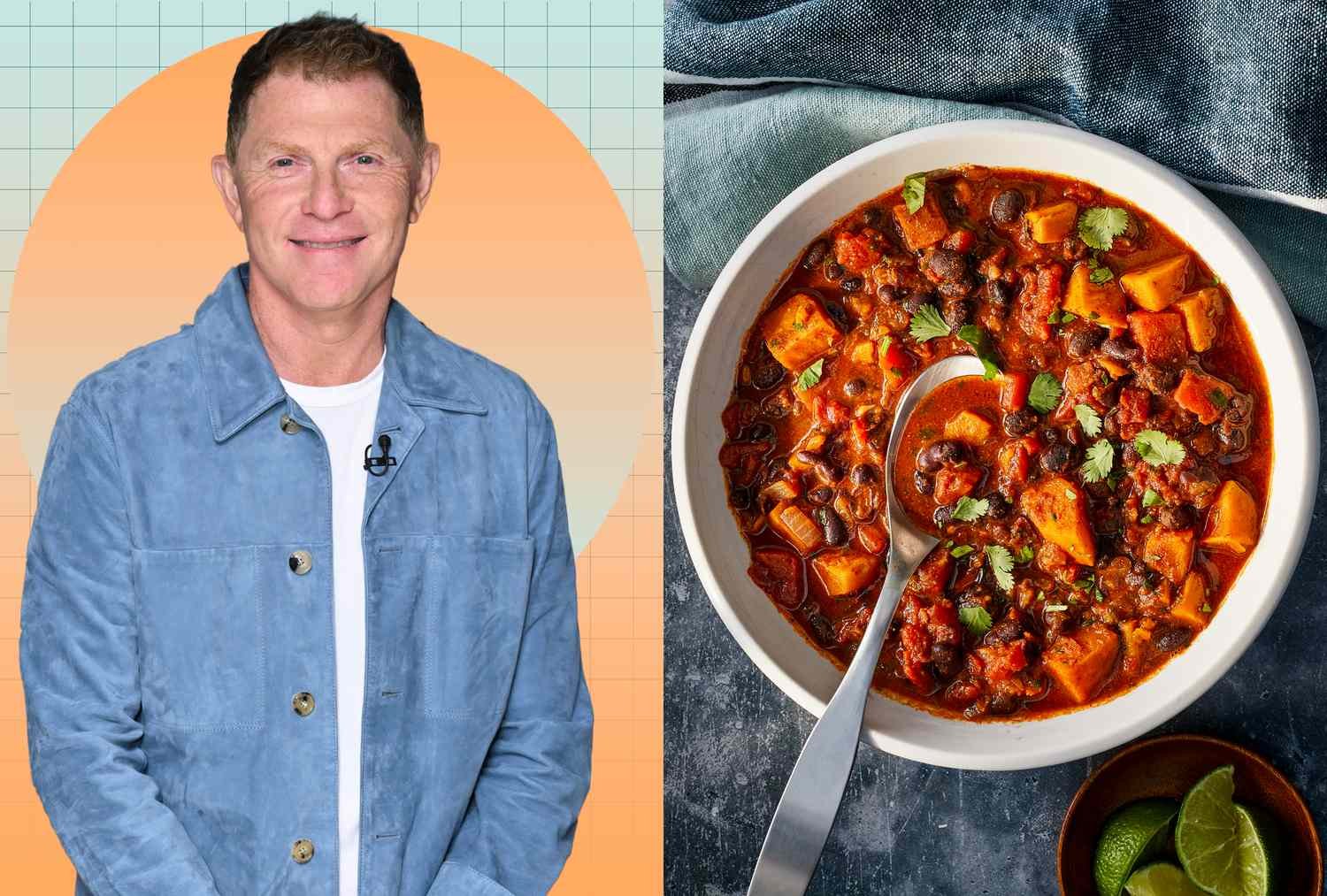 Bobby Flay Just Shared His High-Protein Vegetarian Chili Recipe, and It’s So Easy