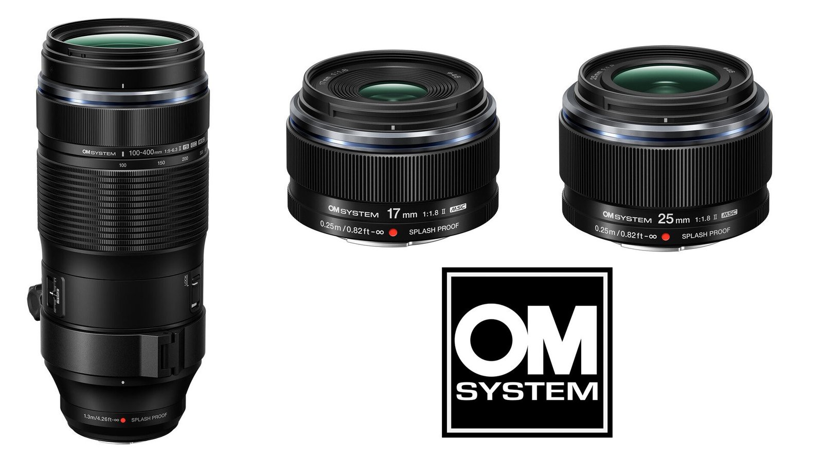 OM SYSTEM Launches Three New Lenses for All Photographer types: 100-400mm f/5-6.3, 17mm f/1.8, and 25mm f/1.8