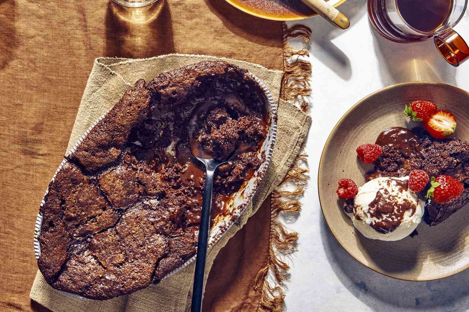 Try This Super Simple, Stir-Together Chocolate-Amaretto Pudding Cake